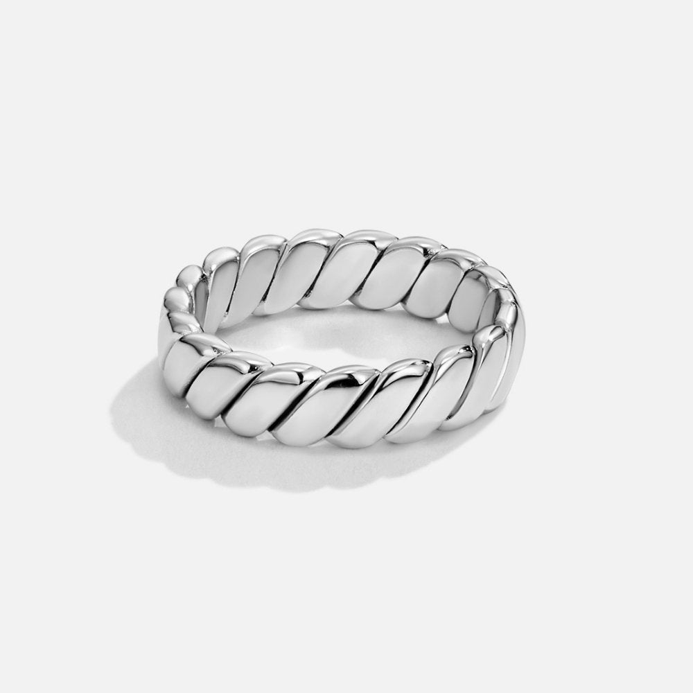 Spiraalvormige Infinity Ring in Zilver Calira