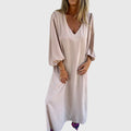 Imke | Lange Boho Jurk met Zakken