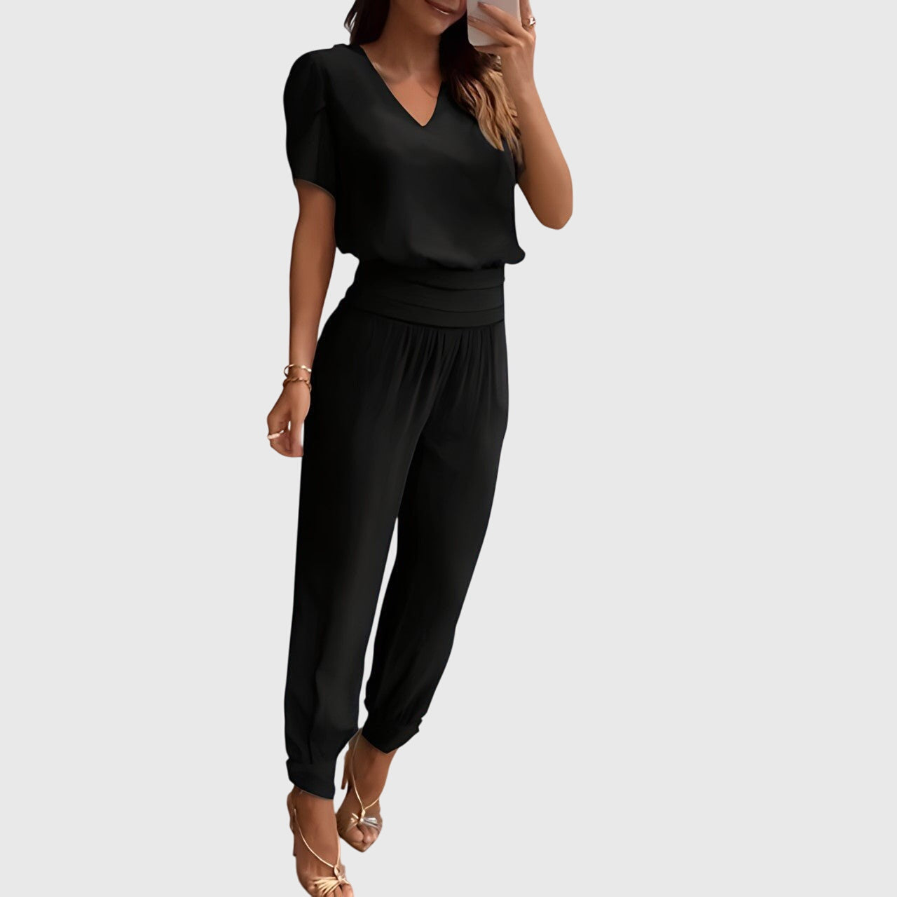 Melanie | Elegante Blouse en Broek Set