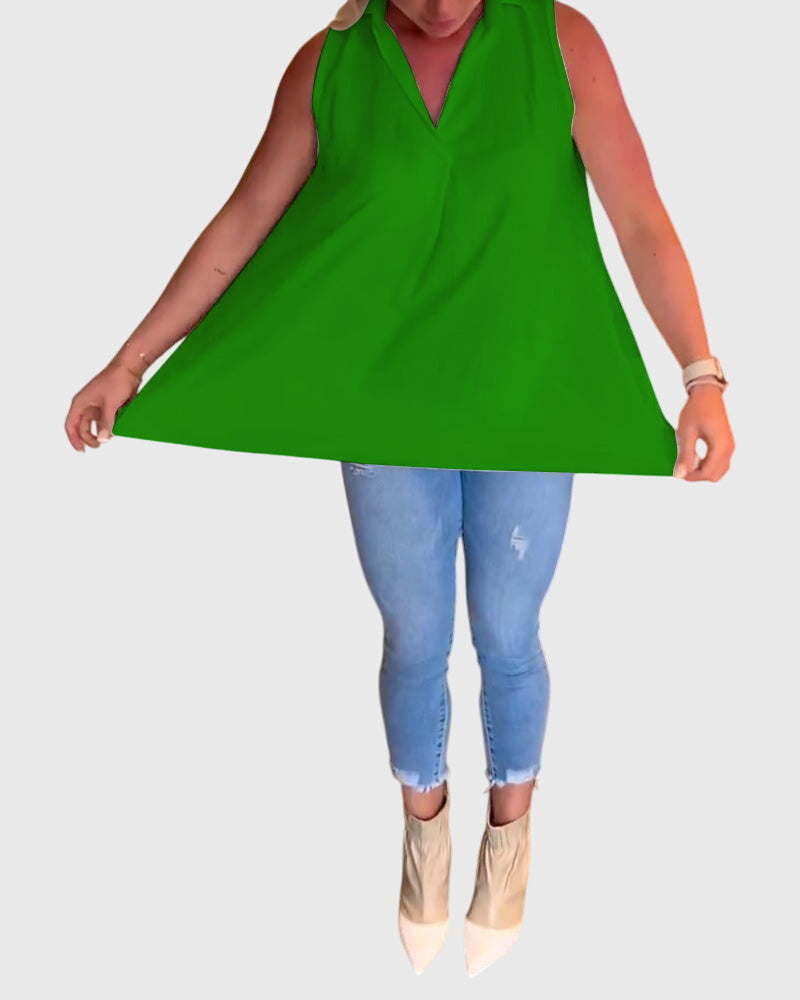 Monique | Mouwloos Top