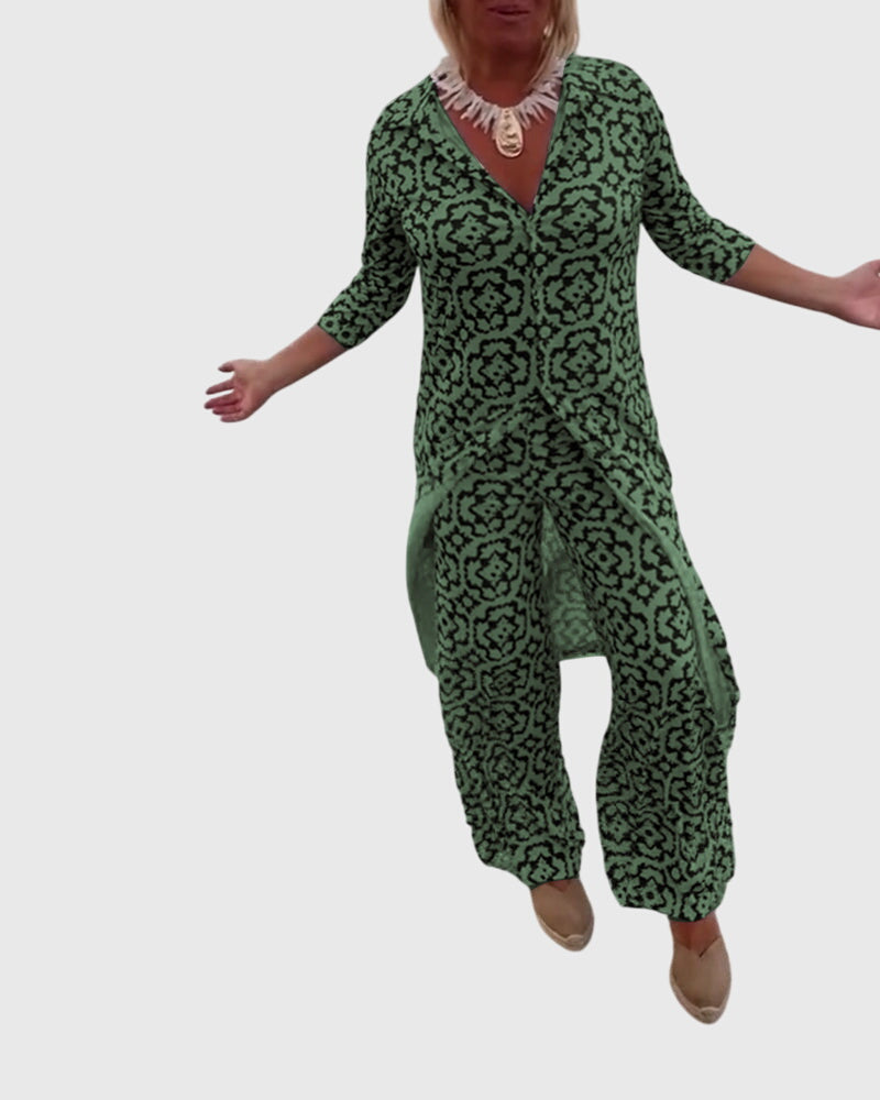 Jojanneke | Elegante Vintage Twee-delige Set