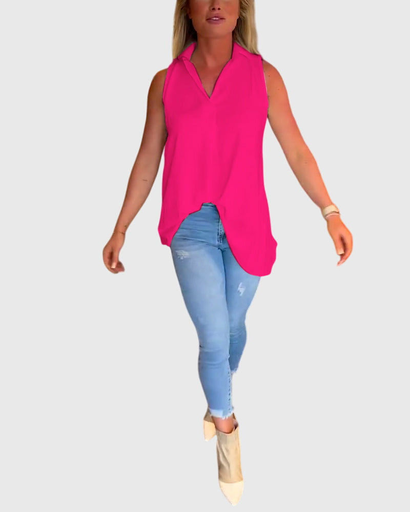 Monique | Mouwloos Top