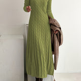 Sarah | Comfortabele Maxi Jurk in Kabeltricot