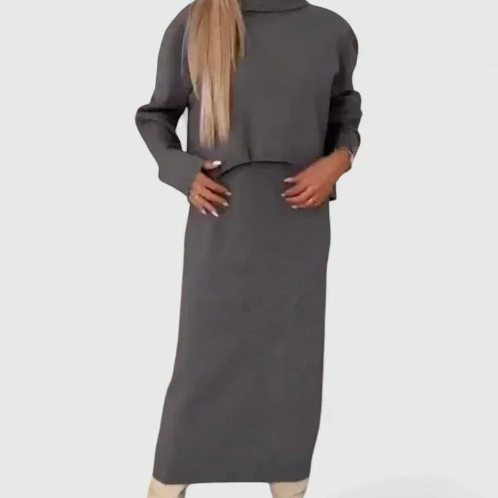 Tine | Elegante Jurk en Coltrui Set