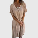 Mirjam | Licht en Elegante V-Hals Jurk