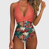 Silvia | Elegante ééndelige bikini met V-hals