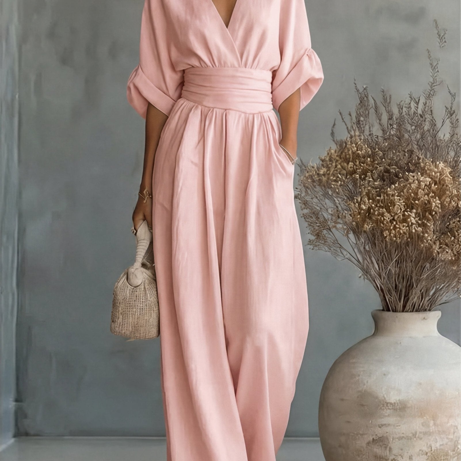 Élise | Elegante vloeiende jumpsuit