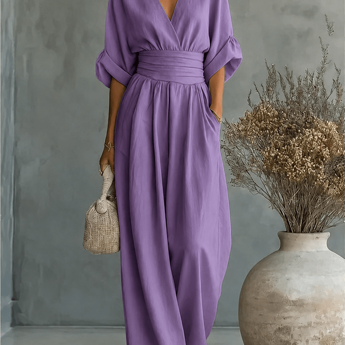 Élise | Elegante vloeiende jumpsuit