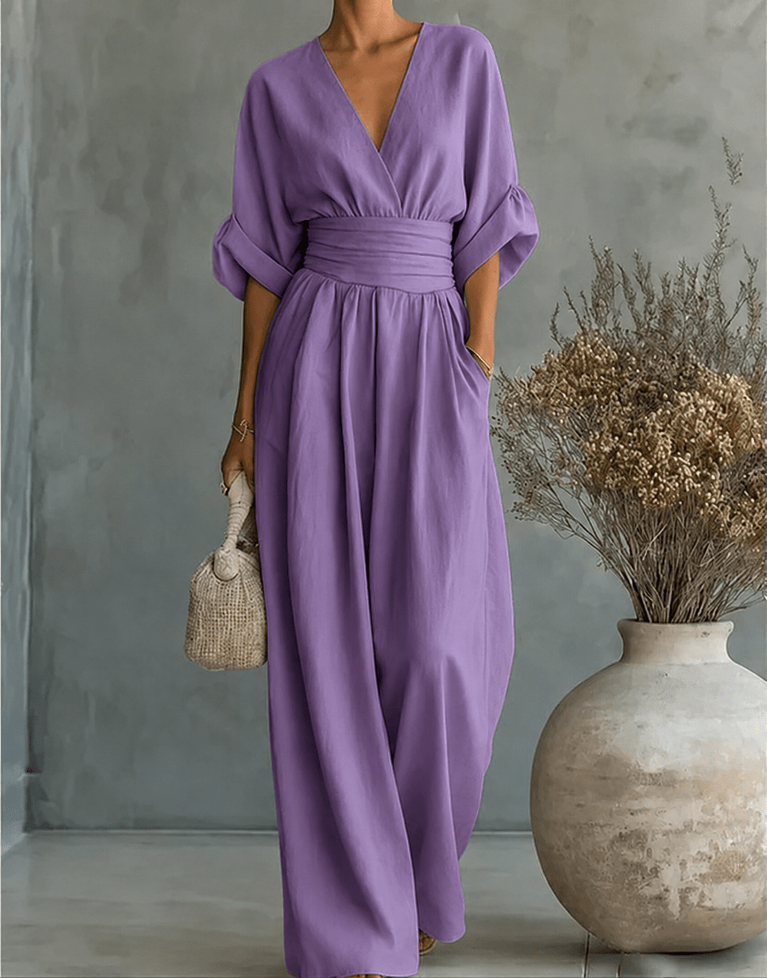 Élise | Elegante vloeiende jumpsuit