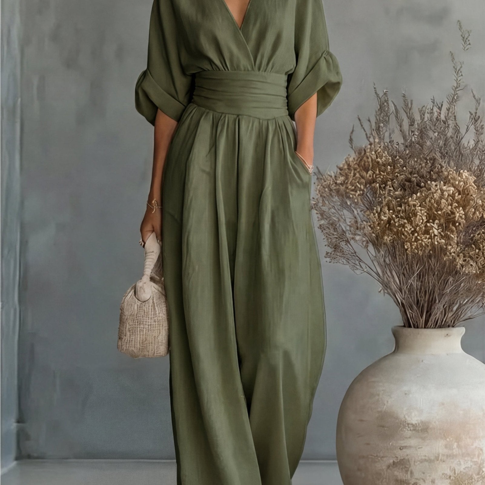 Élise | Elegante vloeiende jumpsuit