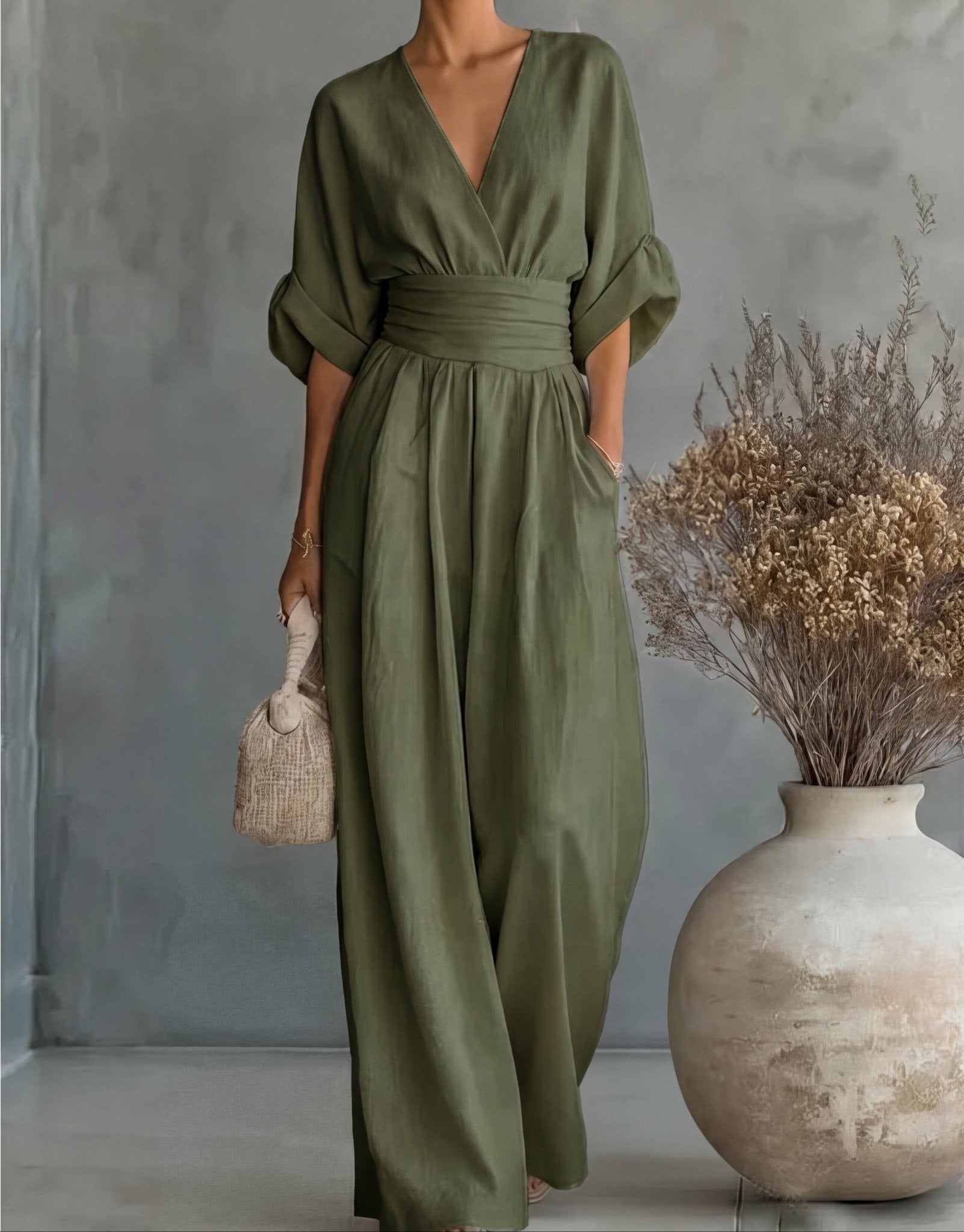 Élise | Elegante vloeiende jumpsuit