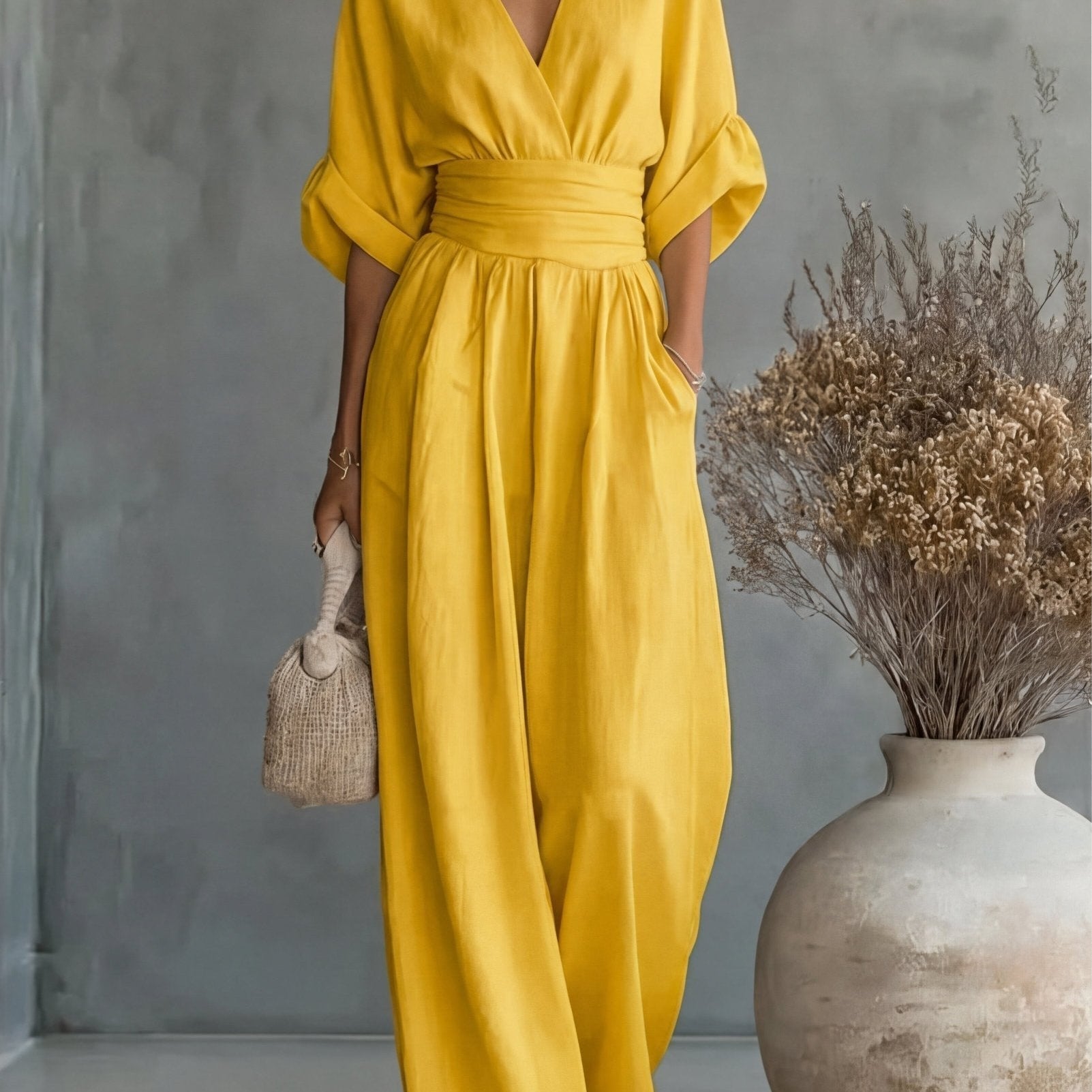 Élise | Elegante vloeiende jumpsuit