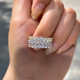 Élise – Diamanten ring met dubbele band