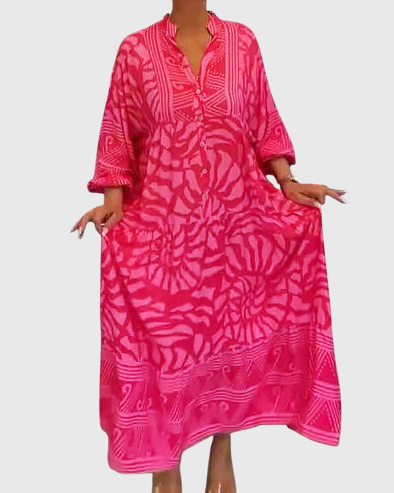 Lize | Maxi Jurk met Elegante Print
