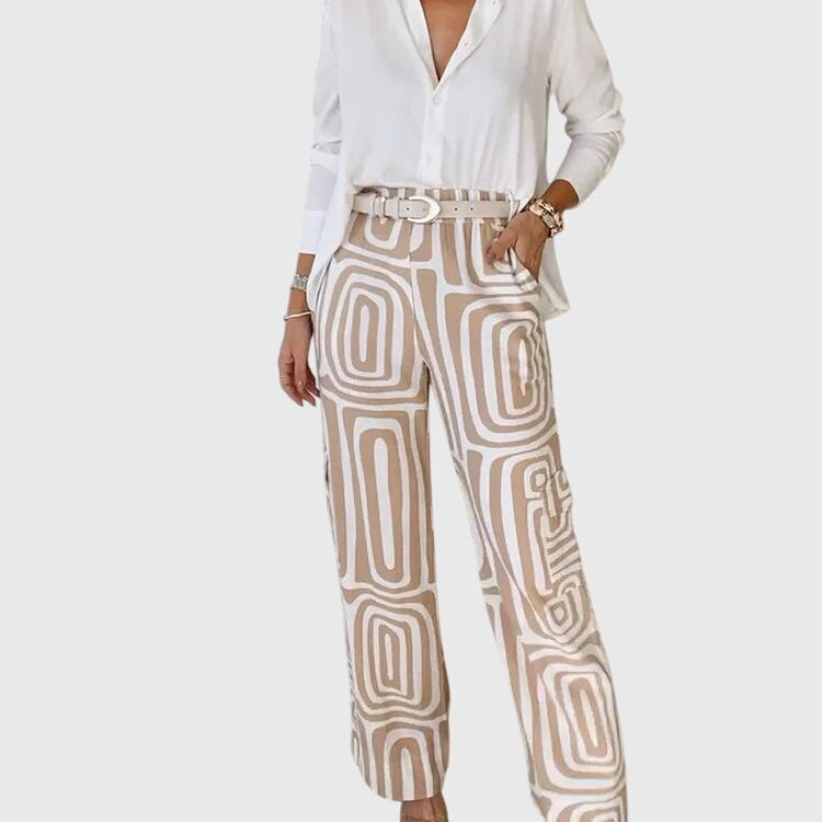 Lottie | Elegante Broeken + Blouse & Riem Gratis