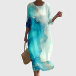 Nynke | Elegante Maxi Bloemenjurk