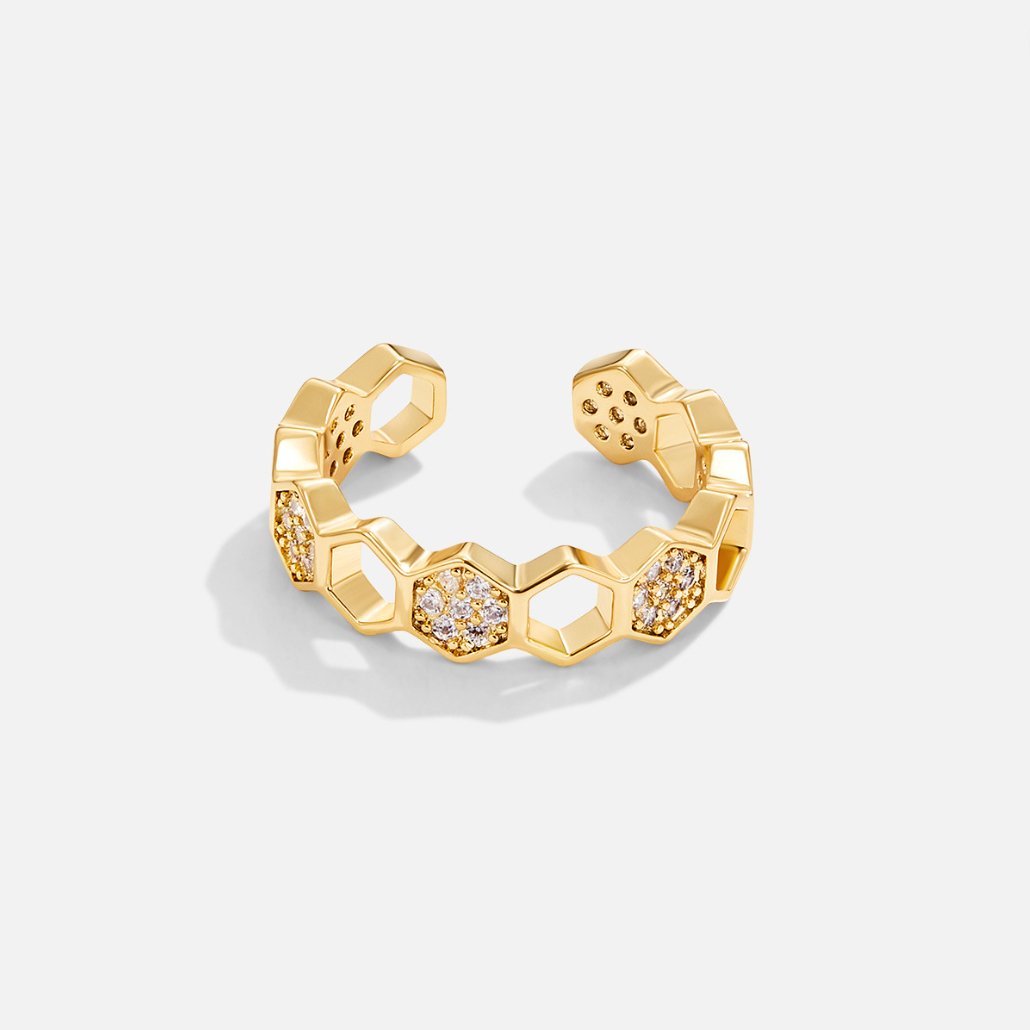 Frédérique – Vergulde ring met decoratieve parel
