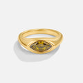 Groene kristallen ring Arizona