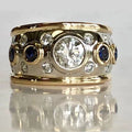 Vintage Ring in Zirkonia Goudverguld