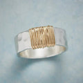 Vintage Goldfaden Ring in Zilver