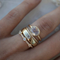 Lily - Vintage Ringenset in Goud en Zirkonia