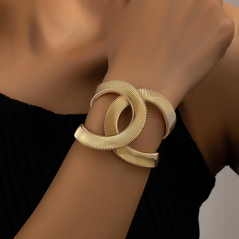 Elegante dubbele gouden armband