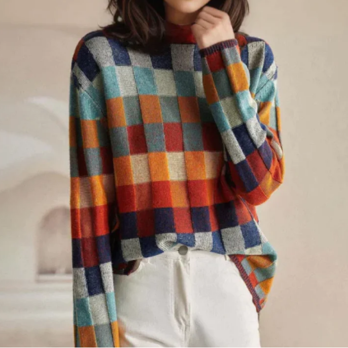 Heleen | Comfortabele retro trui