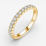 Trouwring in Moissanite