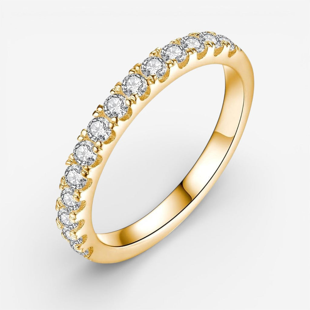 Trouwring in Moissanite