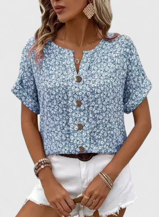 Lydia | Elegante Bloemen Top voor de Zomer