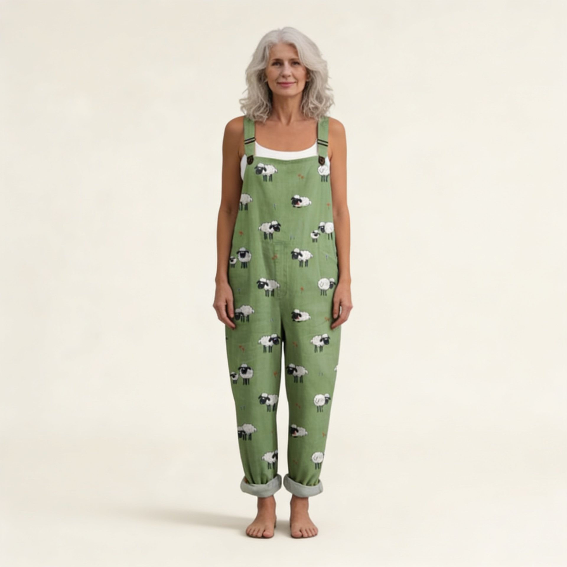 Loes | zachte boheemse groene tint