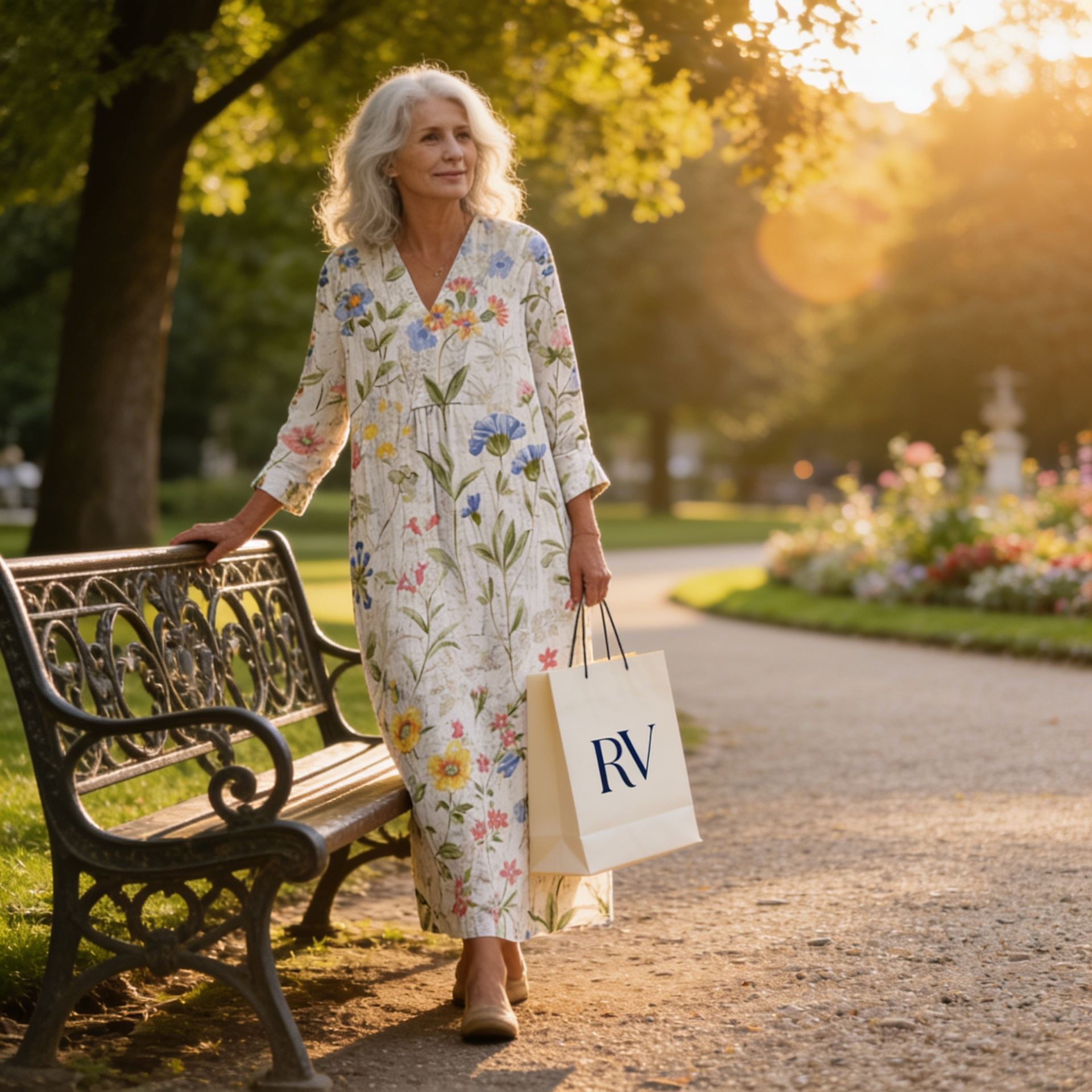 Eva - Flatterende Gedrukte Zomerjurk