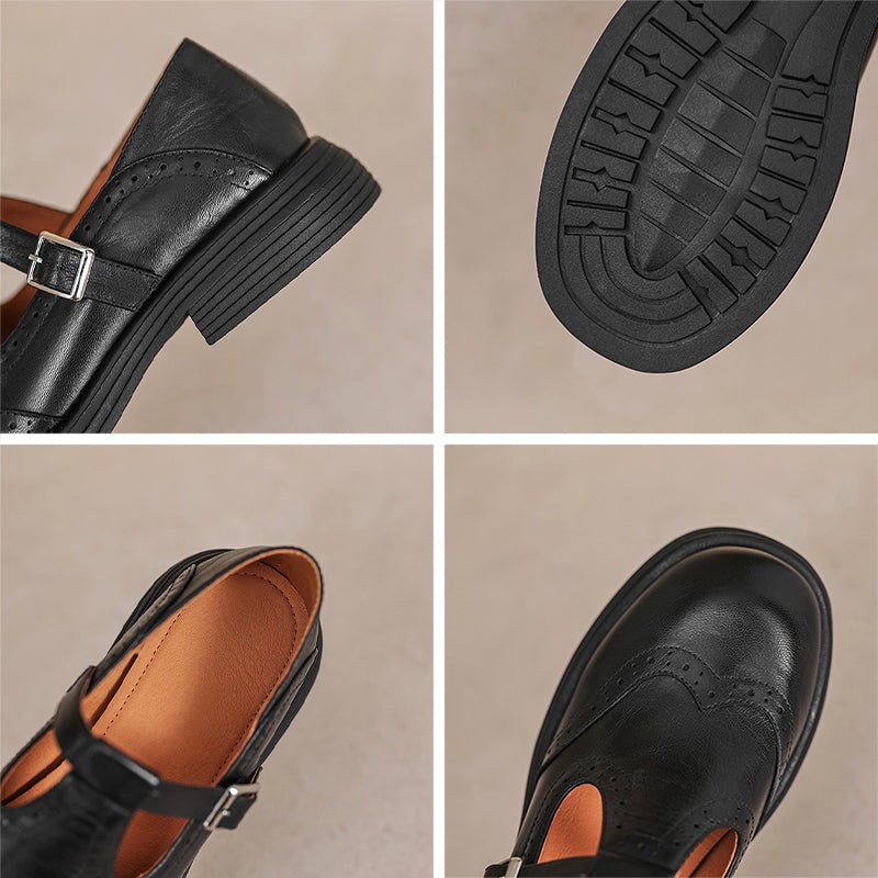 Wanda | Leren Mary Janes