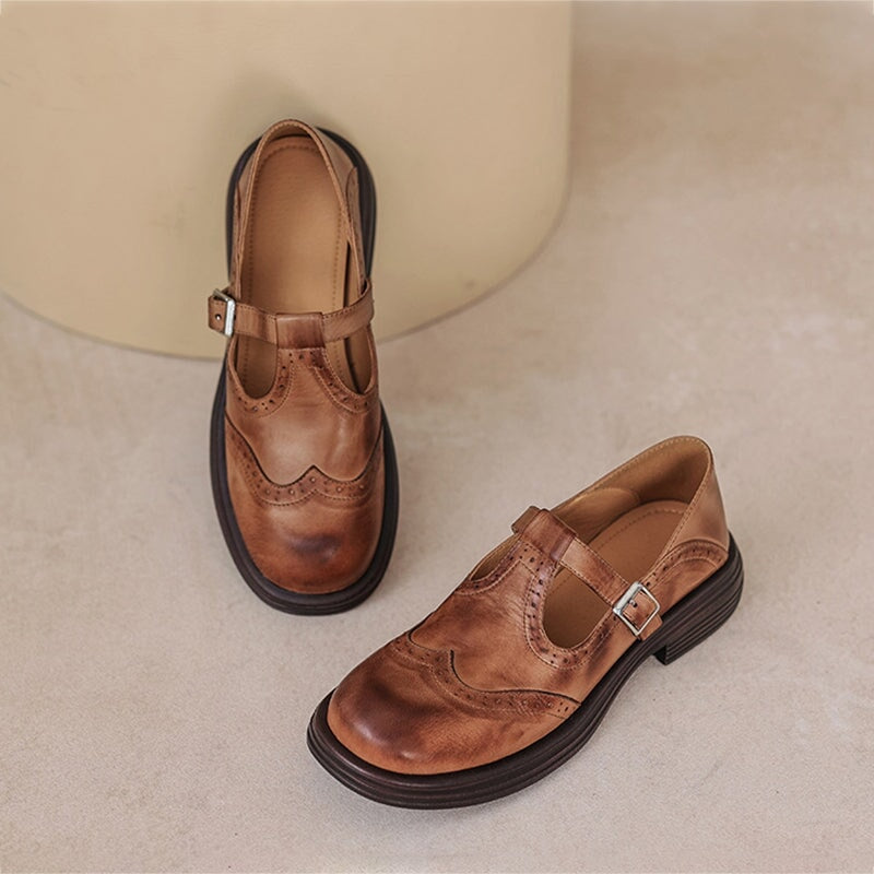 Wanda | Leren Mary Janes