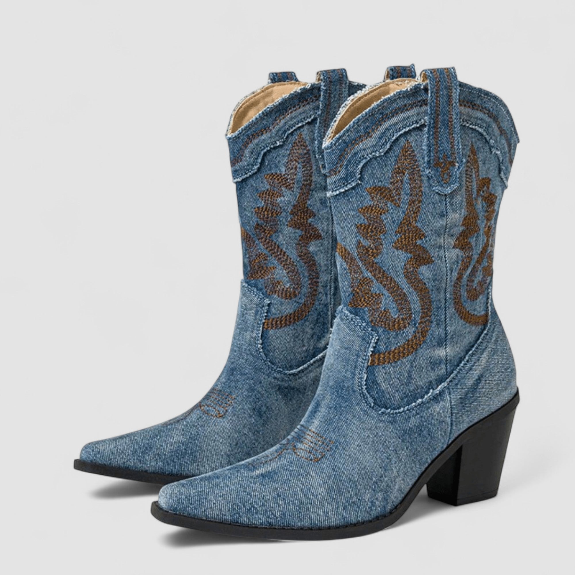 Stien | Orthopedische Denim Enkellaarsjes
