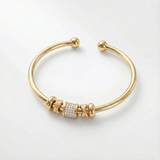 Nina – Verstelbare gouden armband met bedels