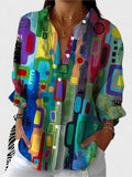 Silvia | Elegante Blouse met Geometrisch Patroon